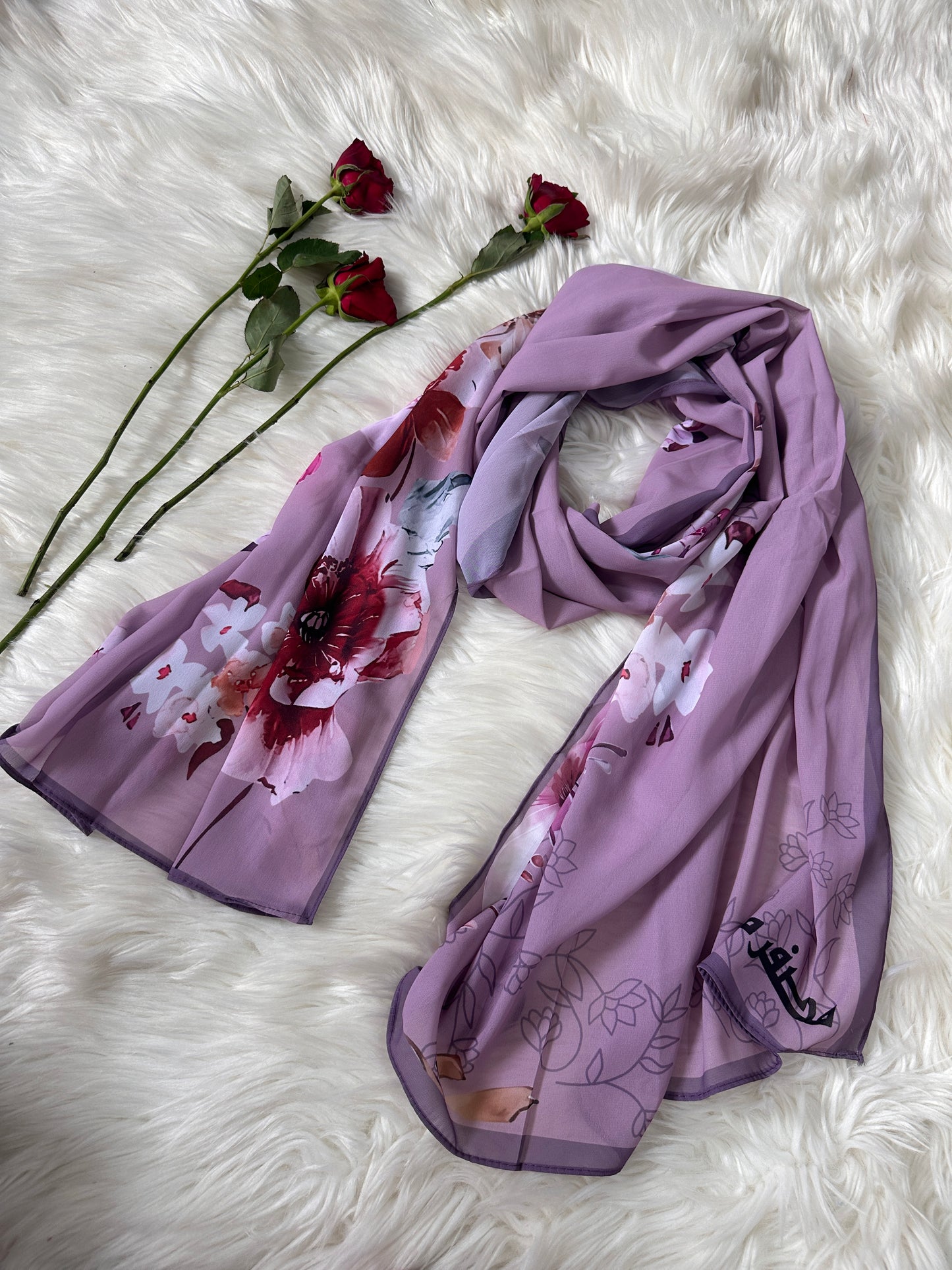 Printed georgette hijab