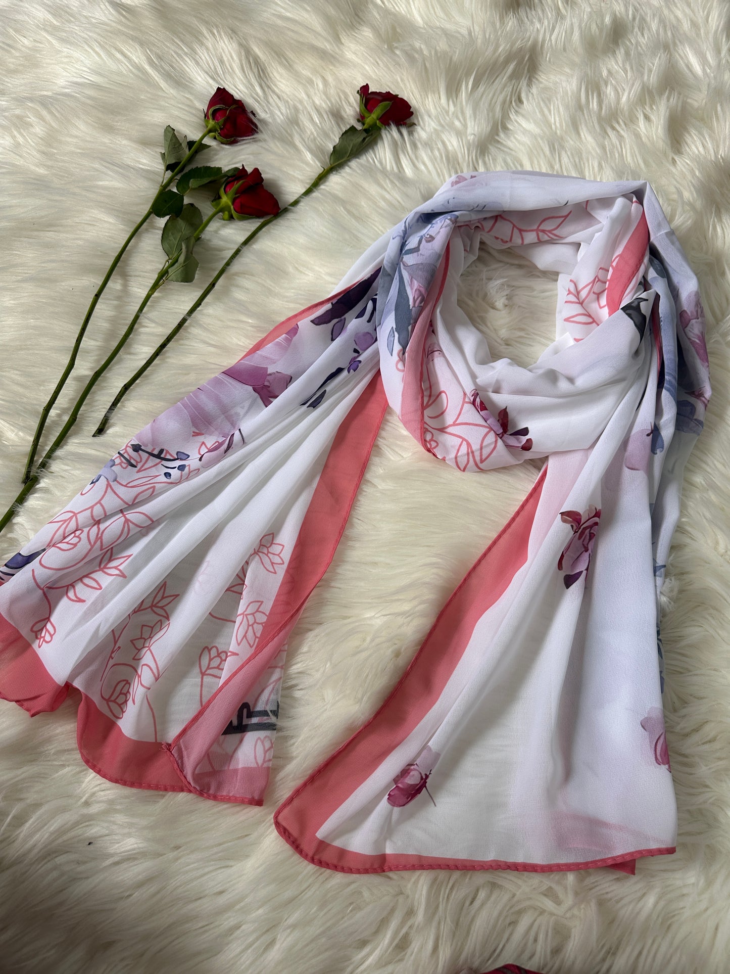 Printed georgette hijab