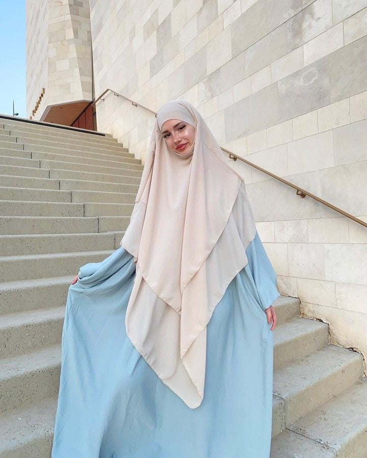 Khimar 3 layer - Beige